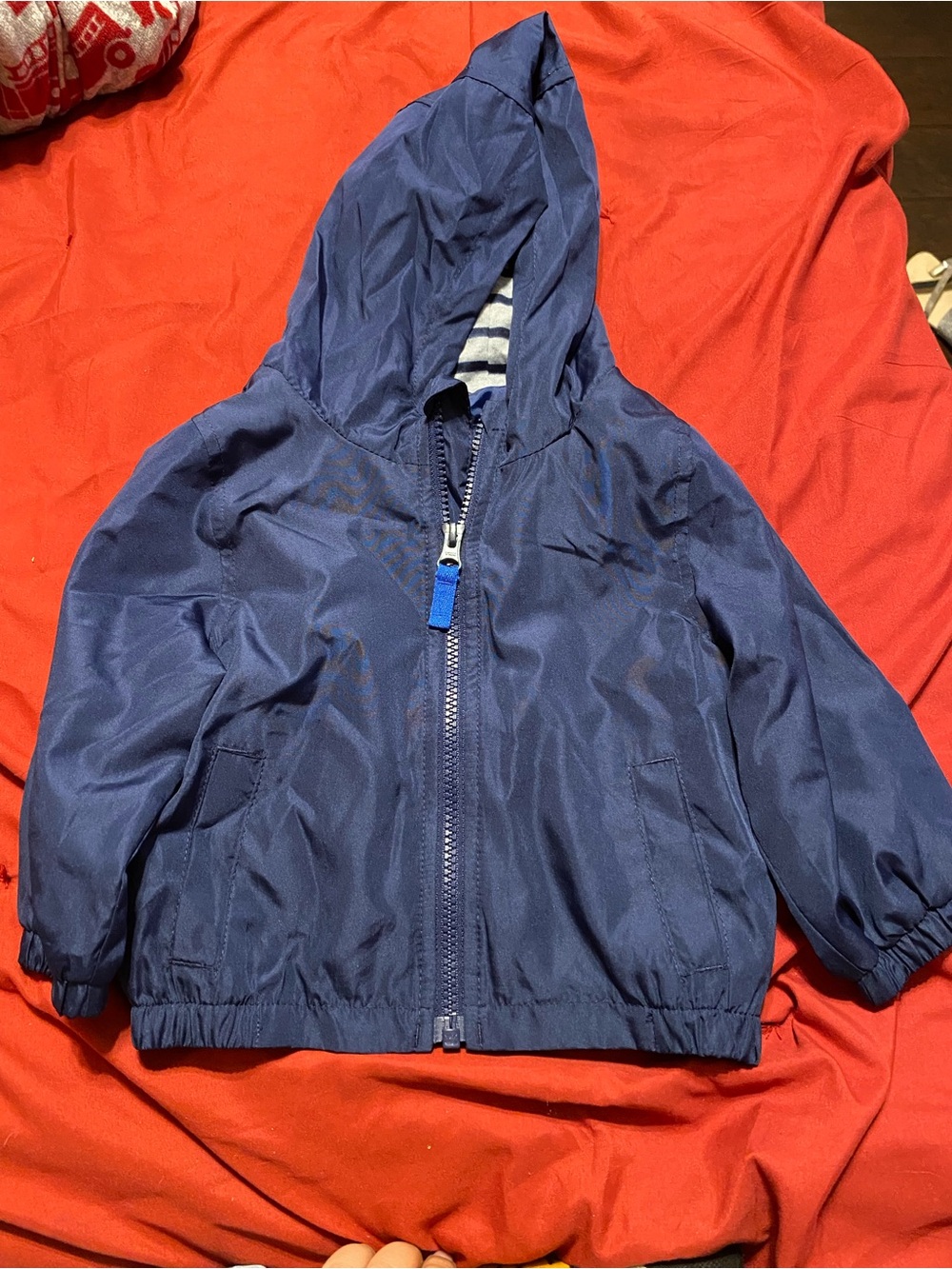 Carter's Navy Hooded Rain Jacket for Kids